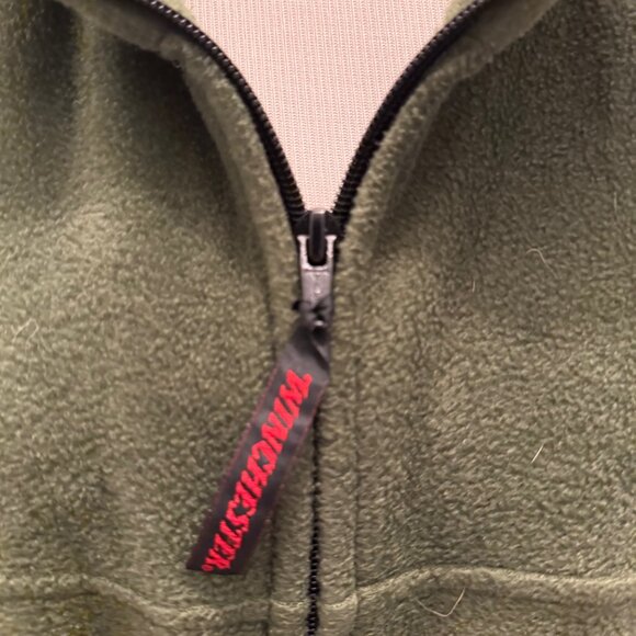 Winchester Men's Fleece Full Zip Jacket, Size XL, Green - Picture 2 of 5